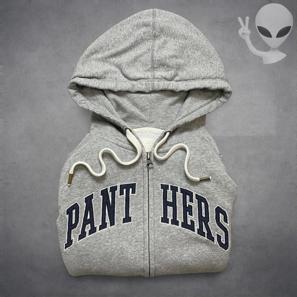 Vintage Colosseum Men's Small Pitt Panthers Heather Gray Arch Full Zip Hoodie - Picture 8 of 8